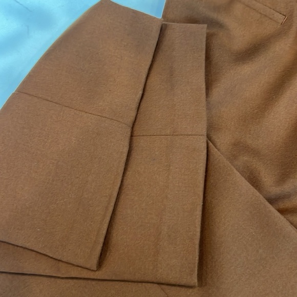 Talbots, Italian wool trousers, cognac. - Picture 2 of 3